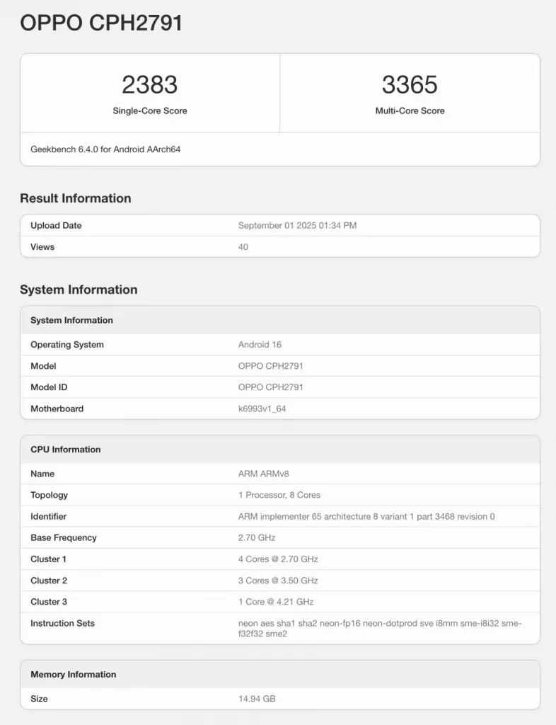 Oppo find x9 2