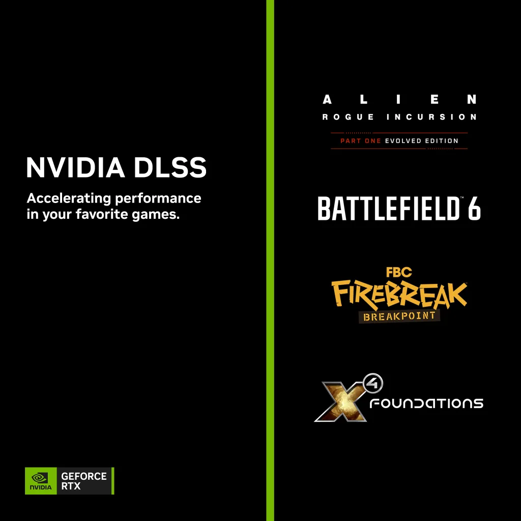 DLSS 4 Launches With Alien: Rogue Incursion & Battlefield 6 – New Driver Released
