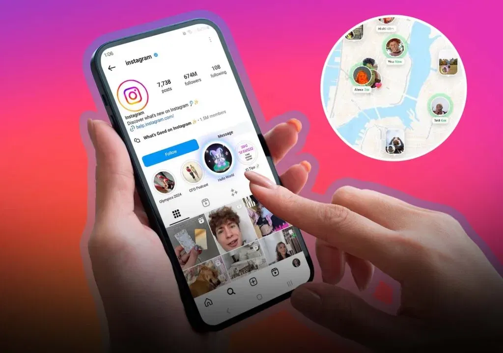 Instagram map 2